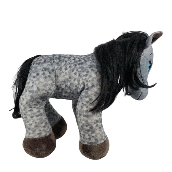 Build a Bear Hearts & Horses Appaloosa Plush Horse Gray Speckled Dapple Pony - Picture 2 of 8